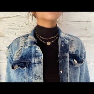 Distressed Jean Jacket